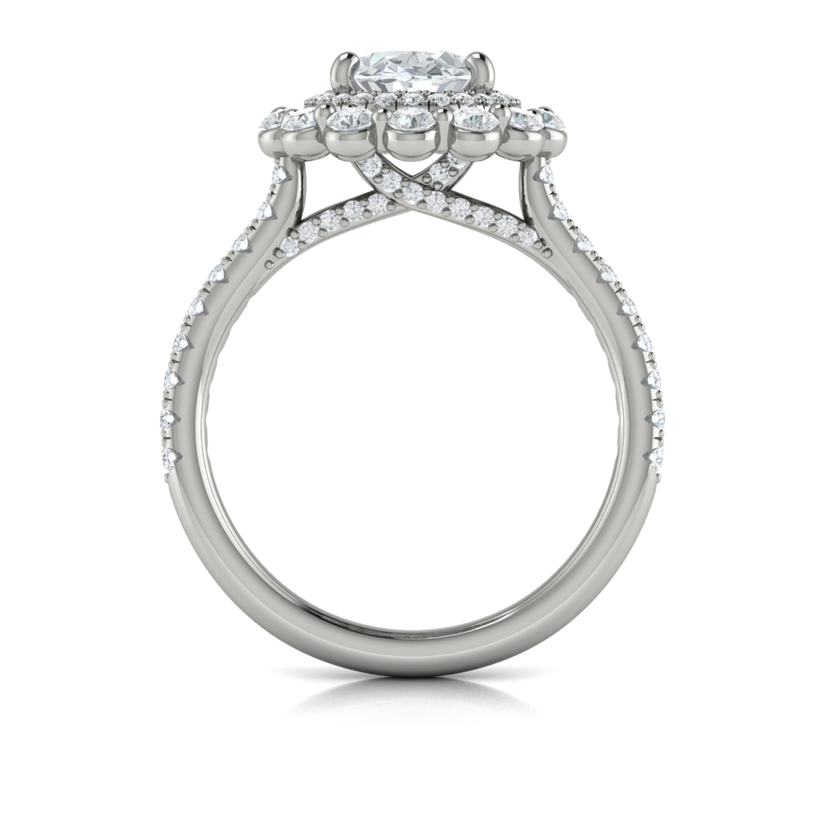 Vlora Halo Engagement Ring