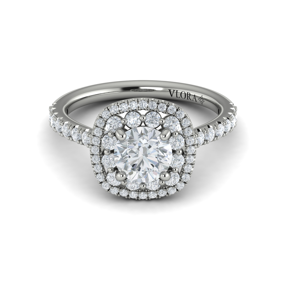 Vlora Halo Engagement Ring
