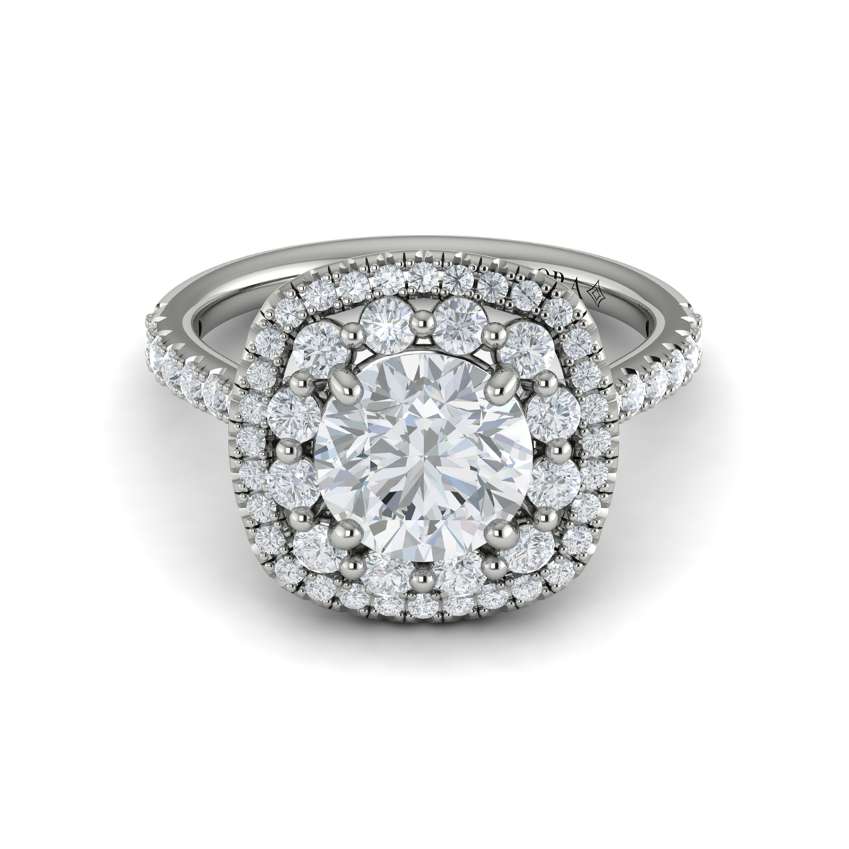 Vlora Halo Engagement Ring