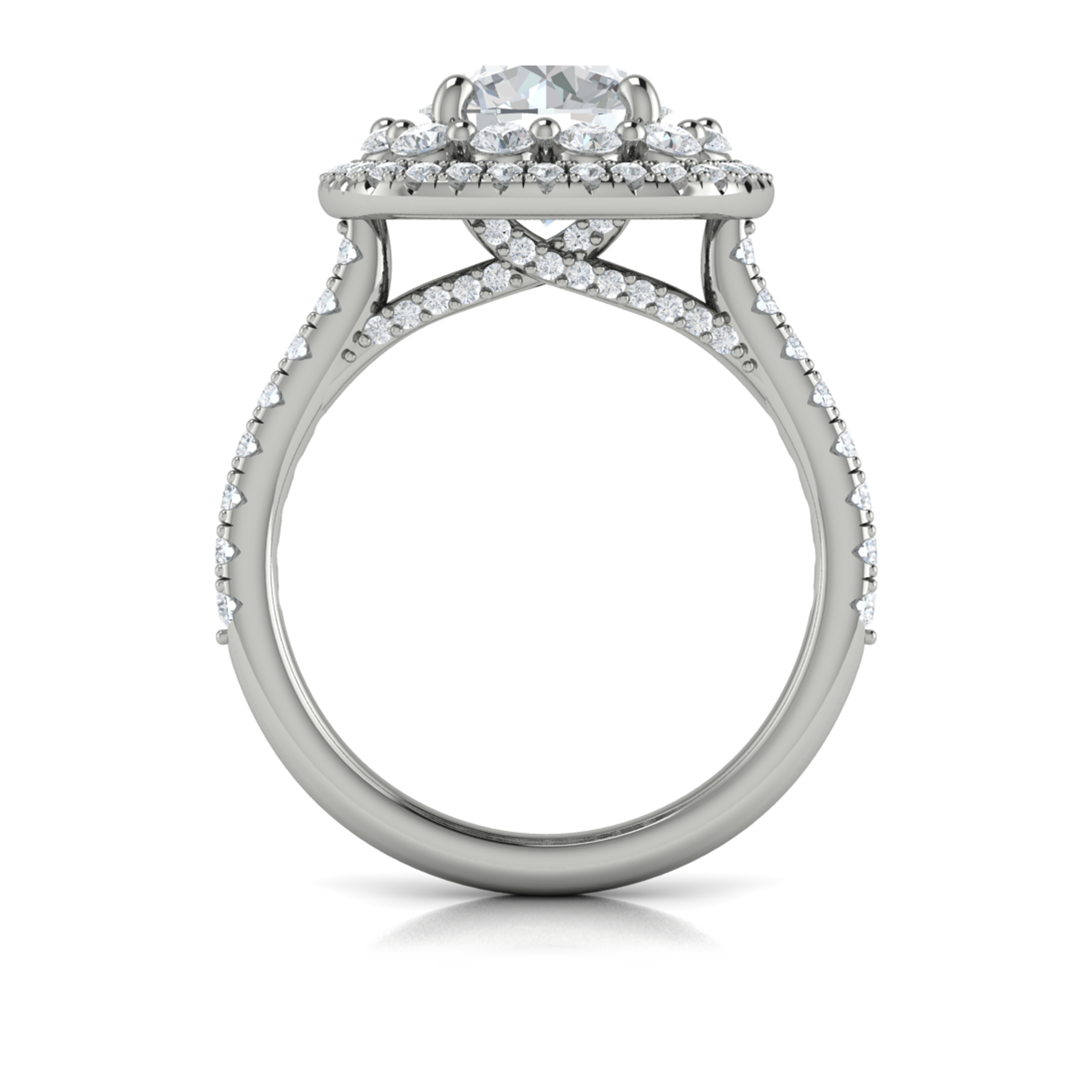 Vlora Halo Engagement Ring