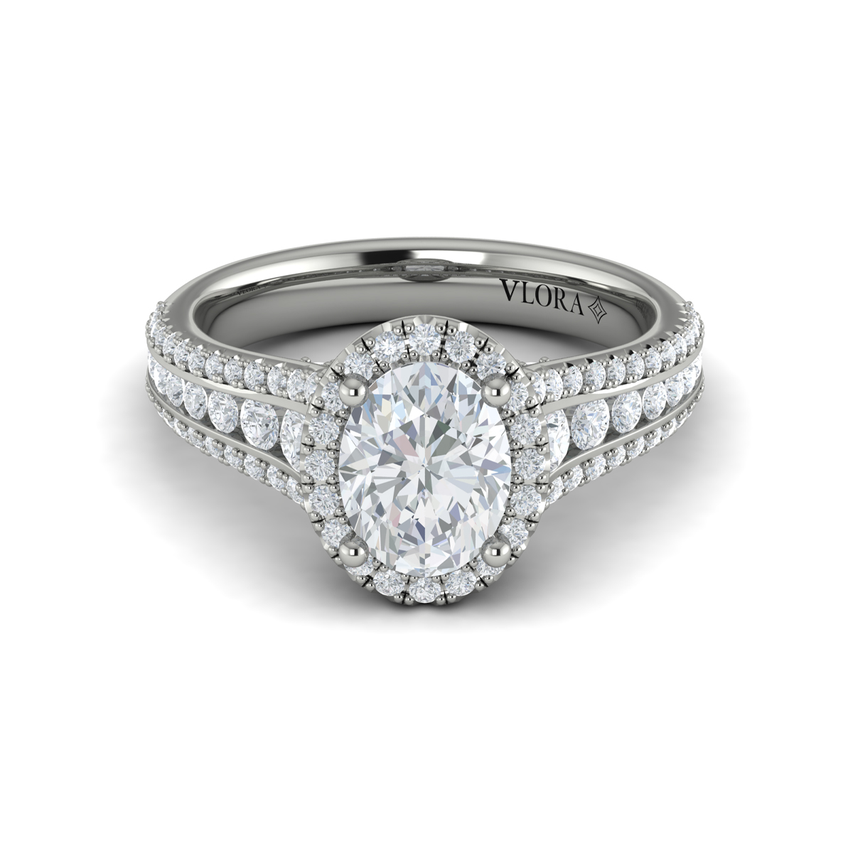 Vlora Halo Engagement Ring