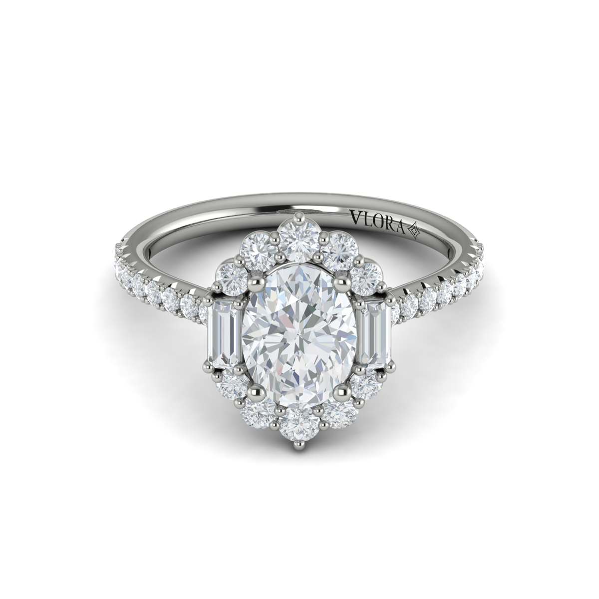 Vlora Halo Engagement Ring