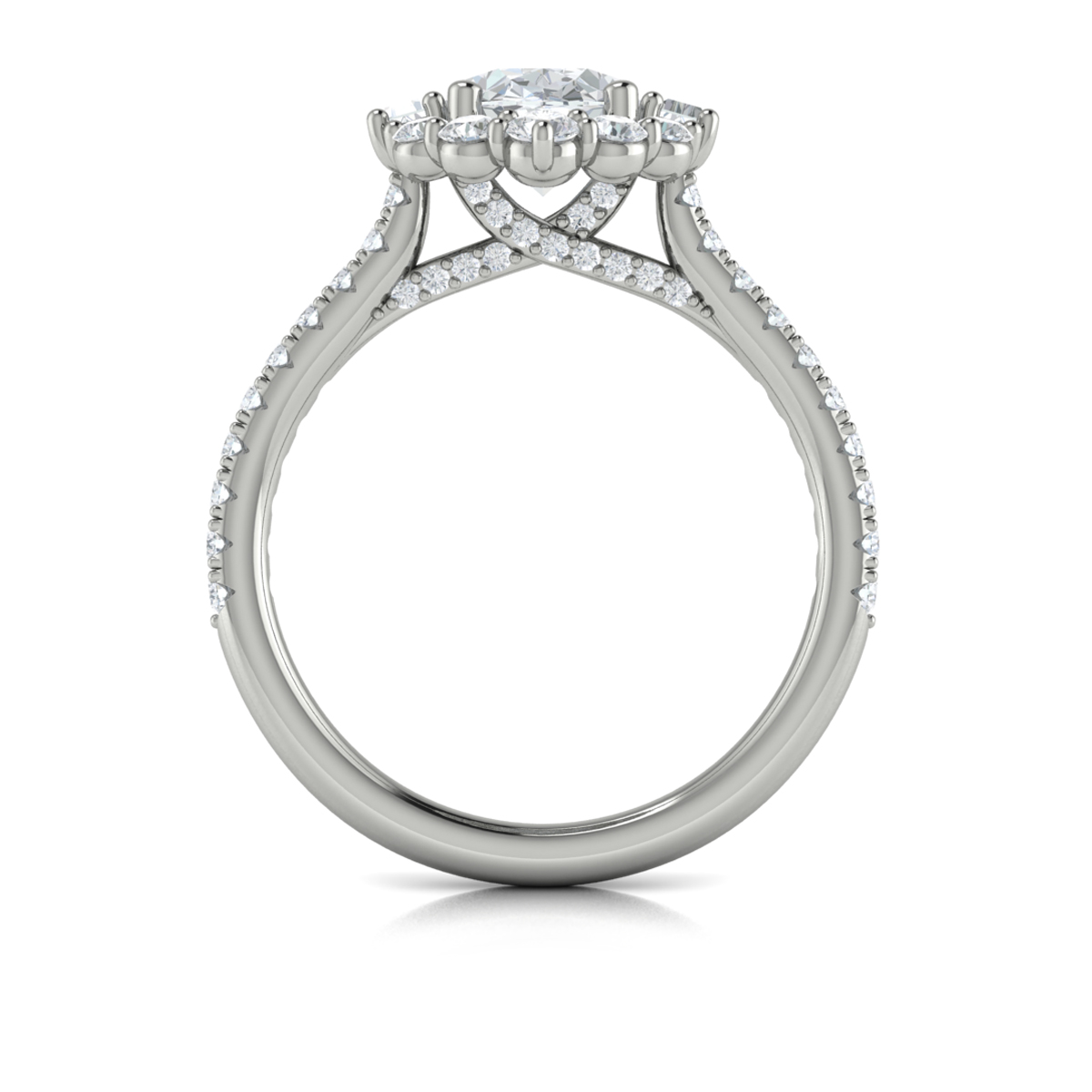 Vlora Halo Engagement Ring
