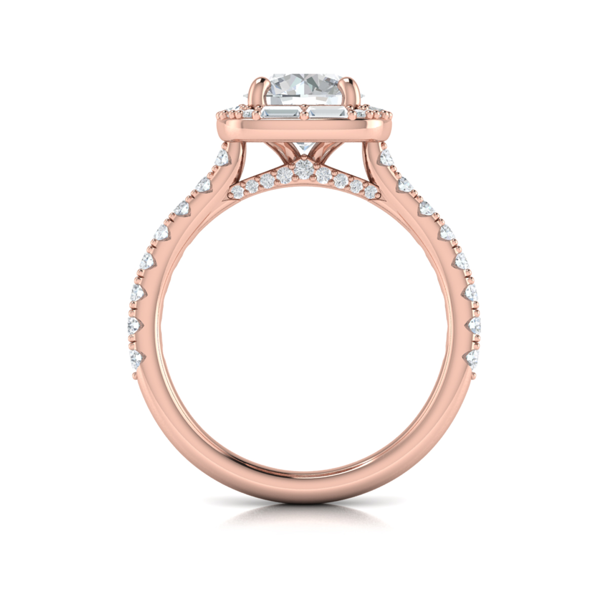 Intricate Halo Engagement Ring