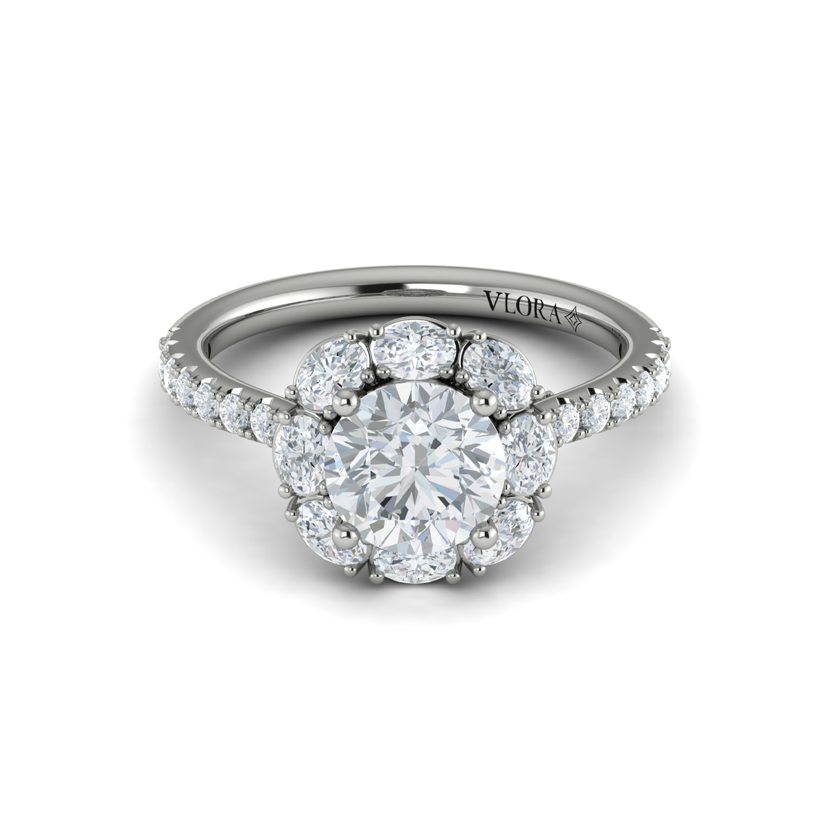 Vlora Halo Engagement Ring