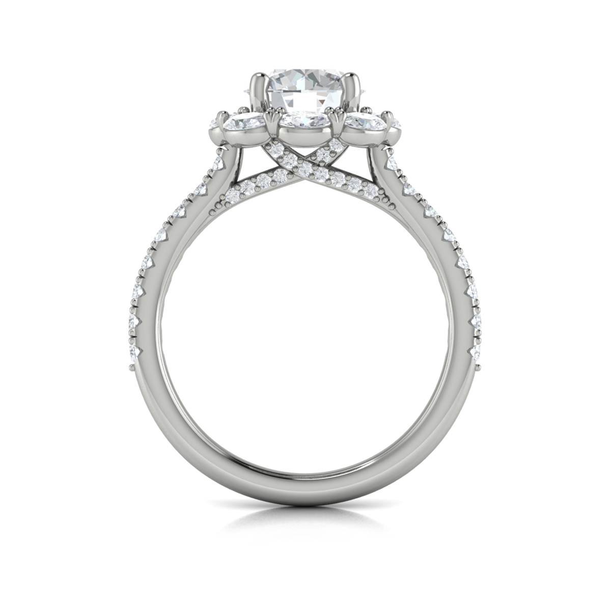 Vlora Halo Engagement Ring