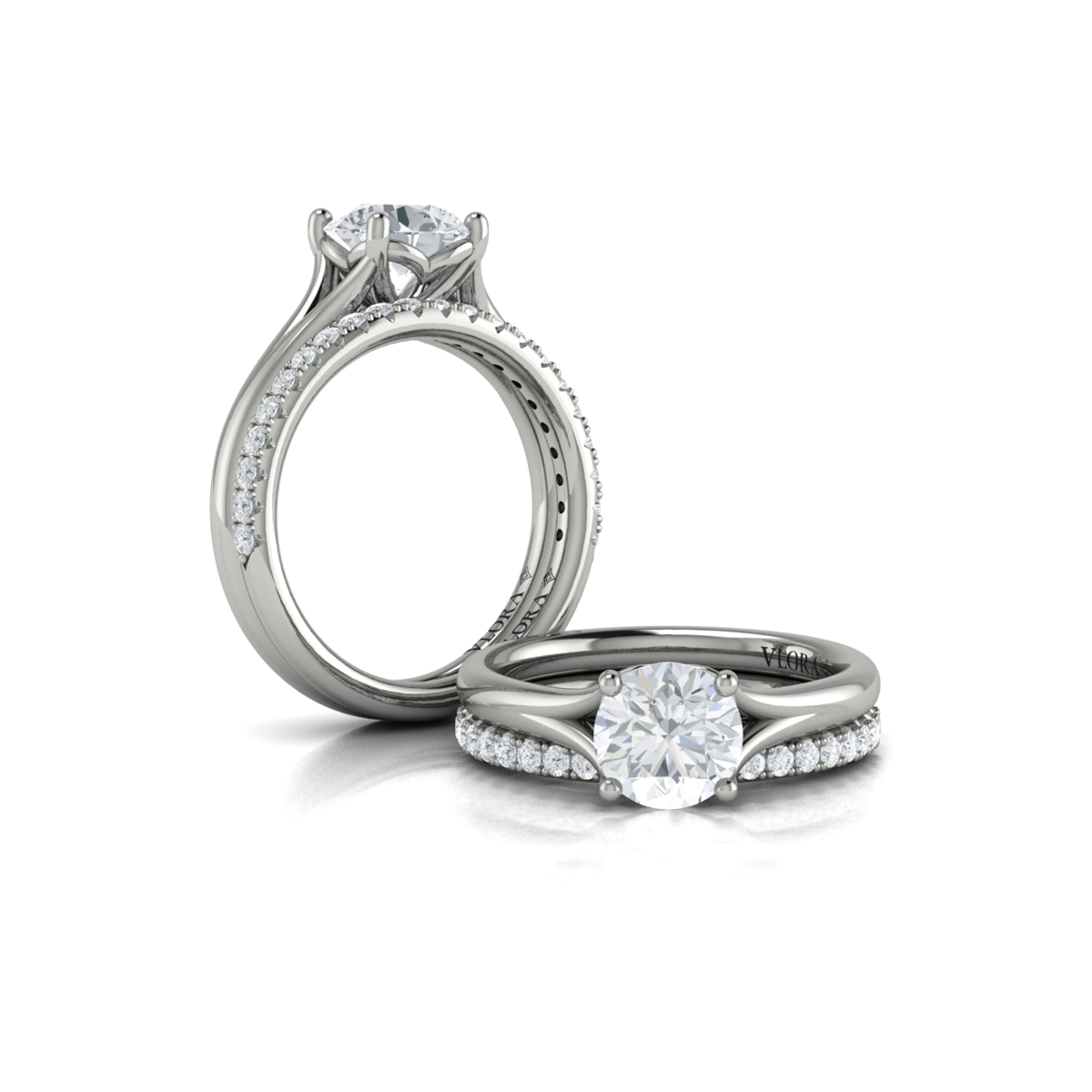 Vlora Classic, Split Shank Engagement Ring