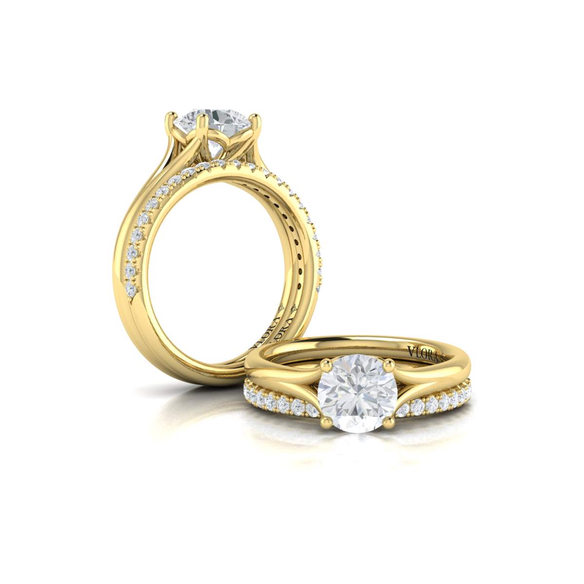 Vlora Classic, Split Shank Engagement Ring