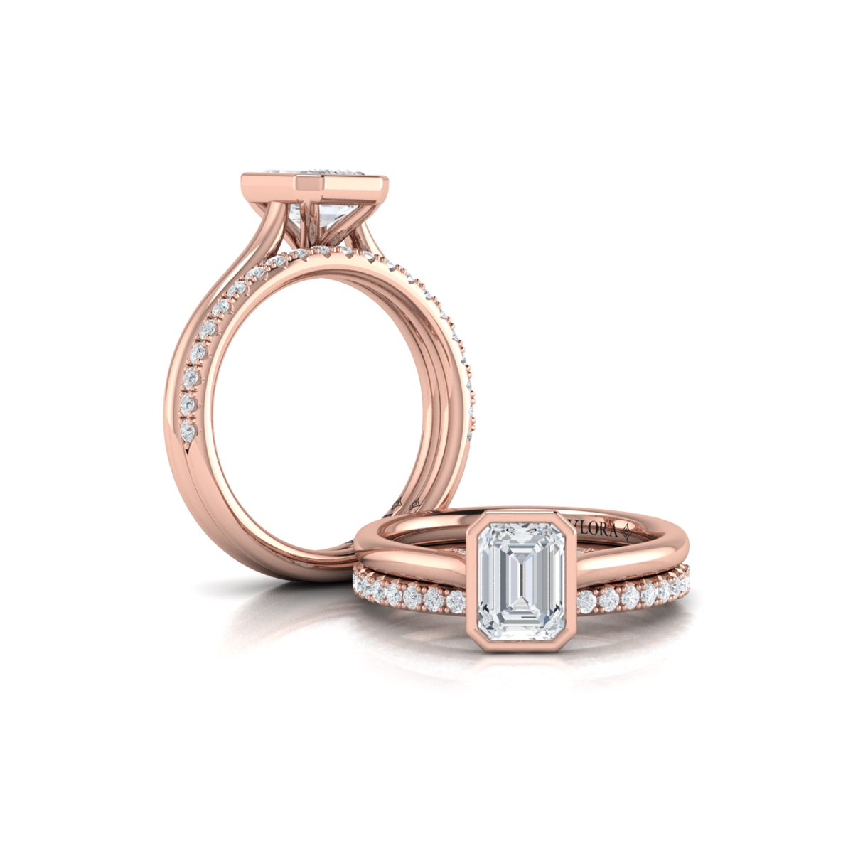 Vlora Solitaire, Bezel Engagement Ring