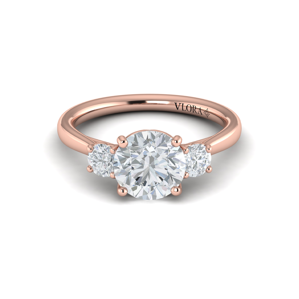 Vlora Three Stone Engagement Ring