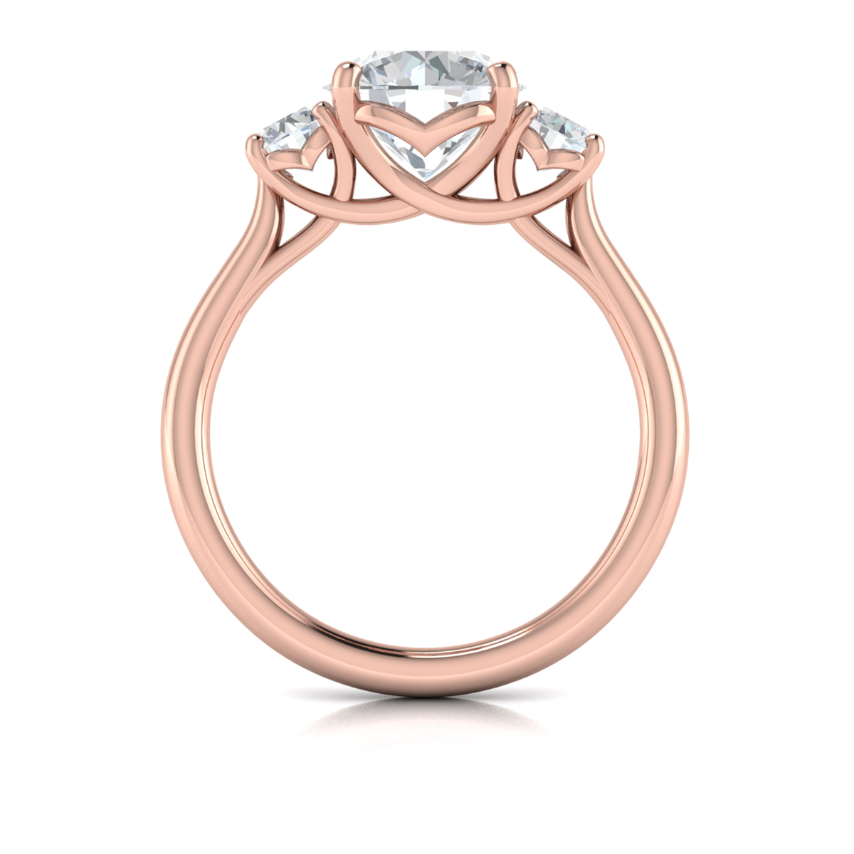 Vlora Three Stone Engagement Ring
