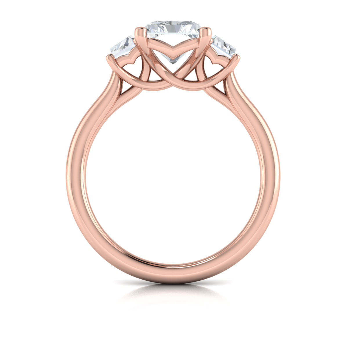 Vlora Three Stone Engagement Ring