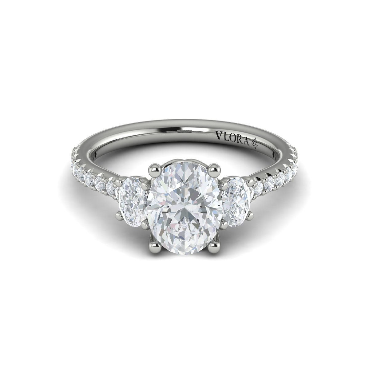 Tapestry Oval Trilogy Engagement Ring