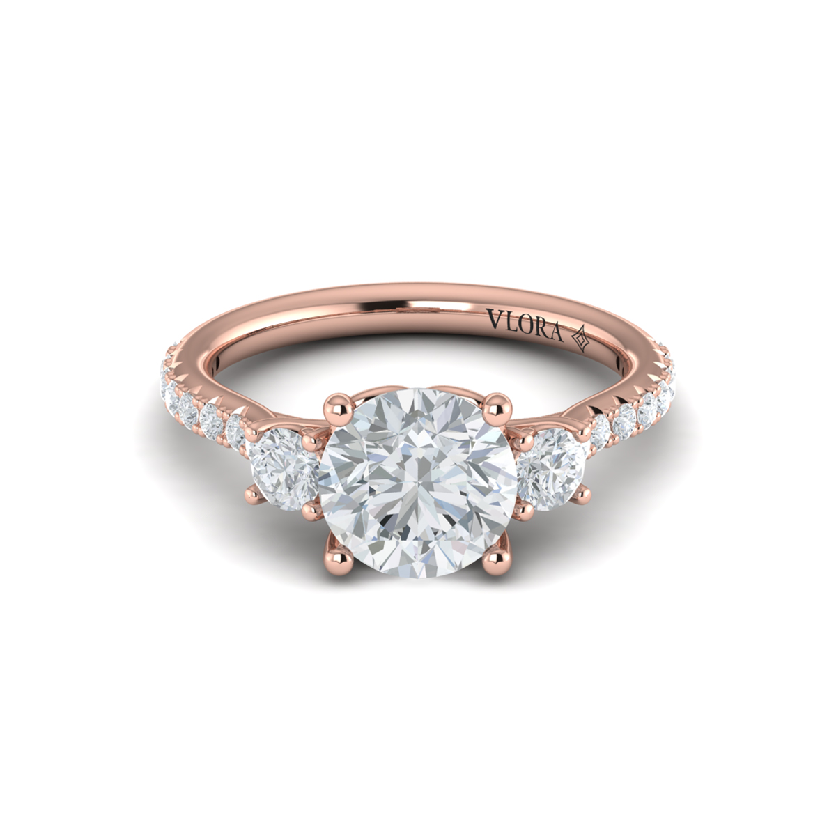 Vlora Classic, Three Stone Engagement Ring