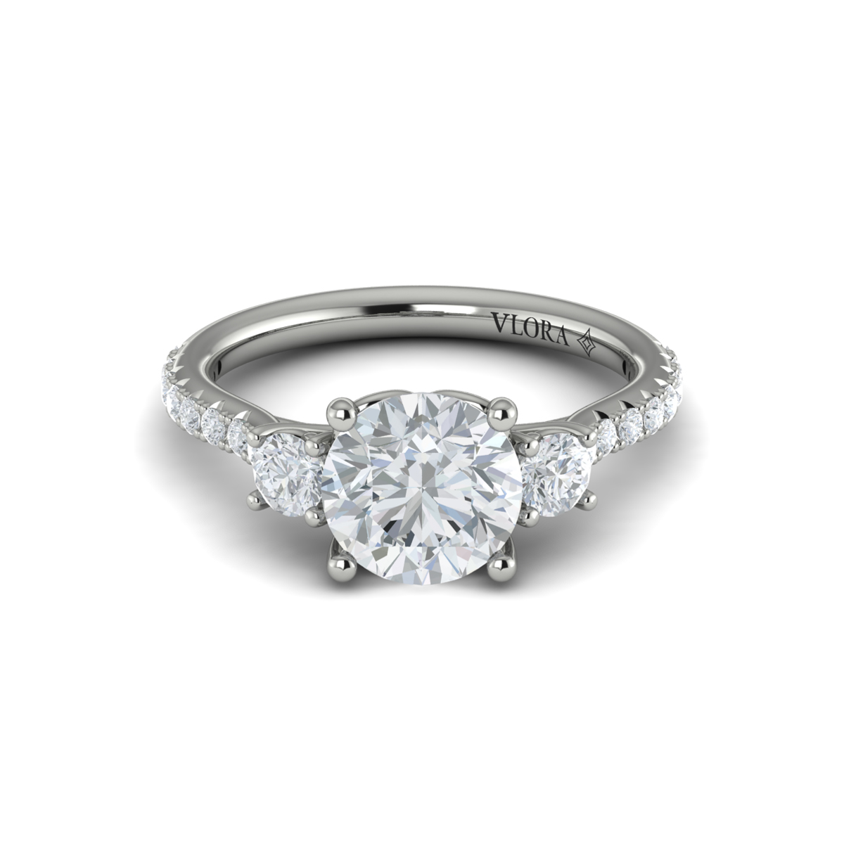 Vlora Classic, Three Stone Engagement Ring