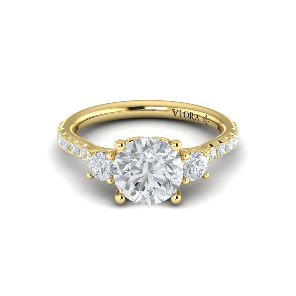 Vlora Classic, Three Stone Engagement Ring