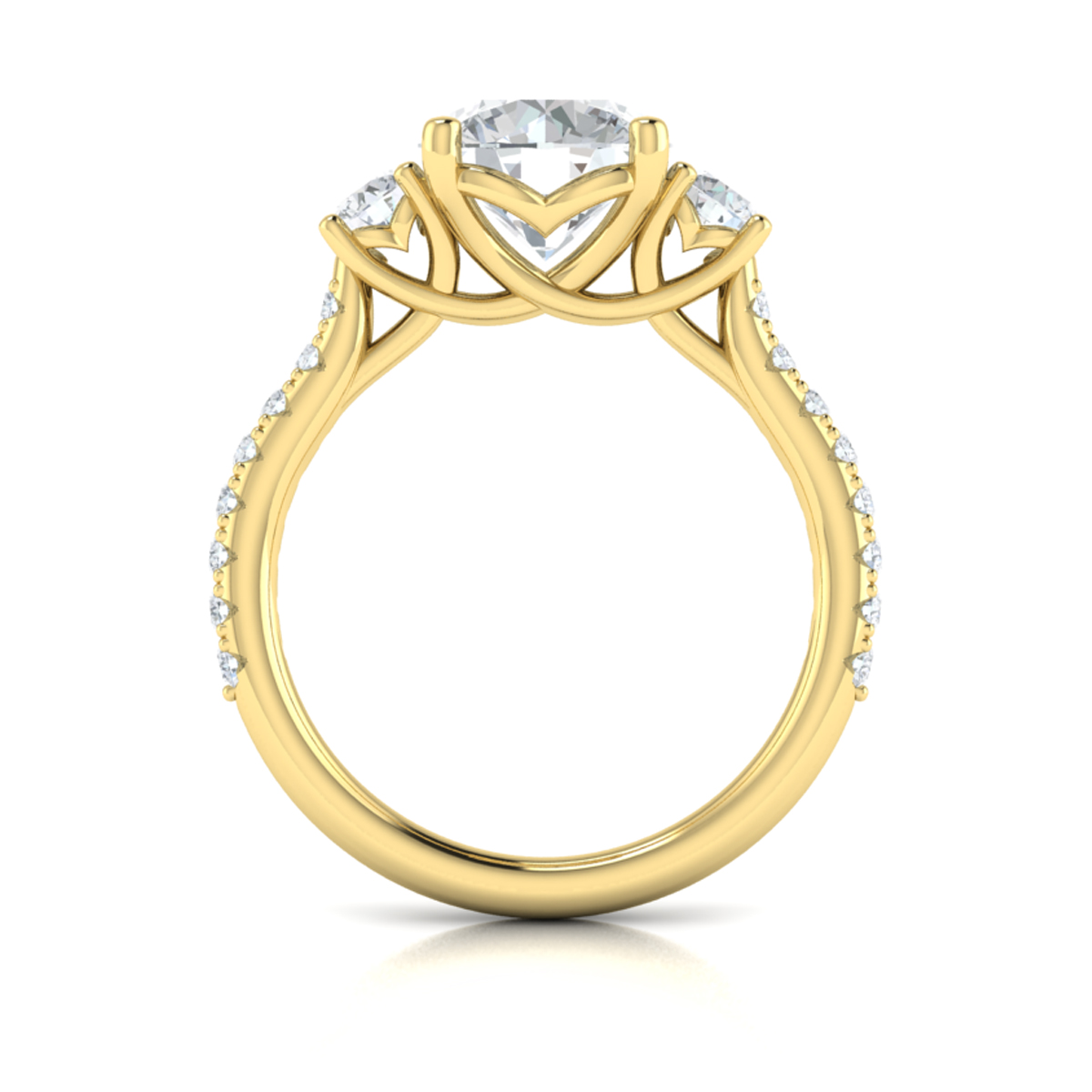 Vlora Classic, Three Stone Engagement Ring