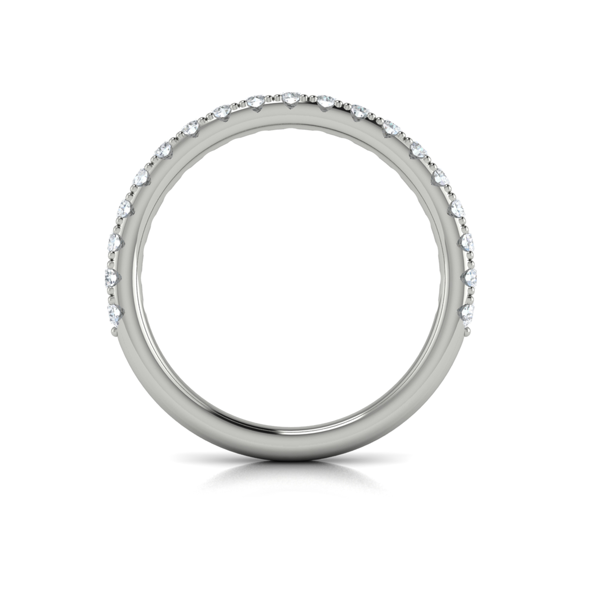 Matching Band for Graceful Trio Three Stone Engagement Ring