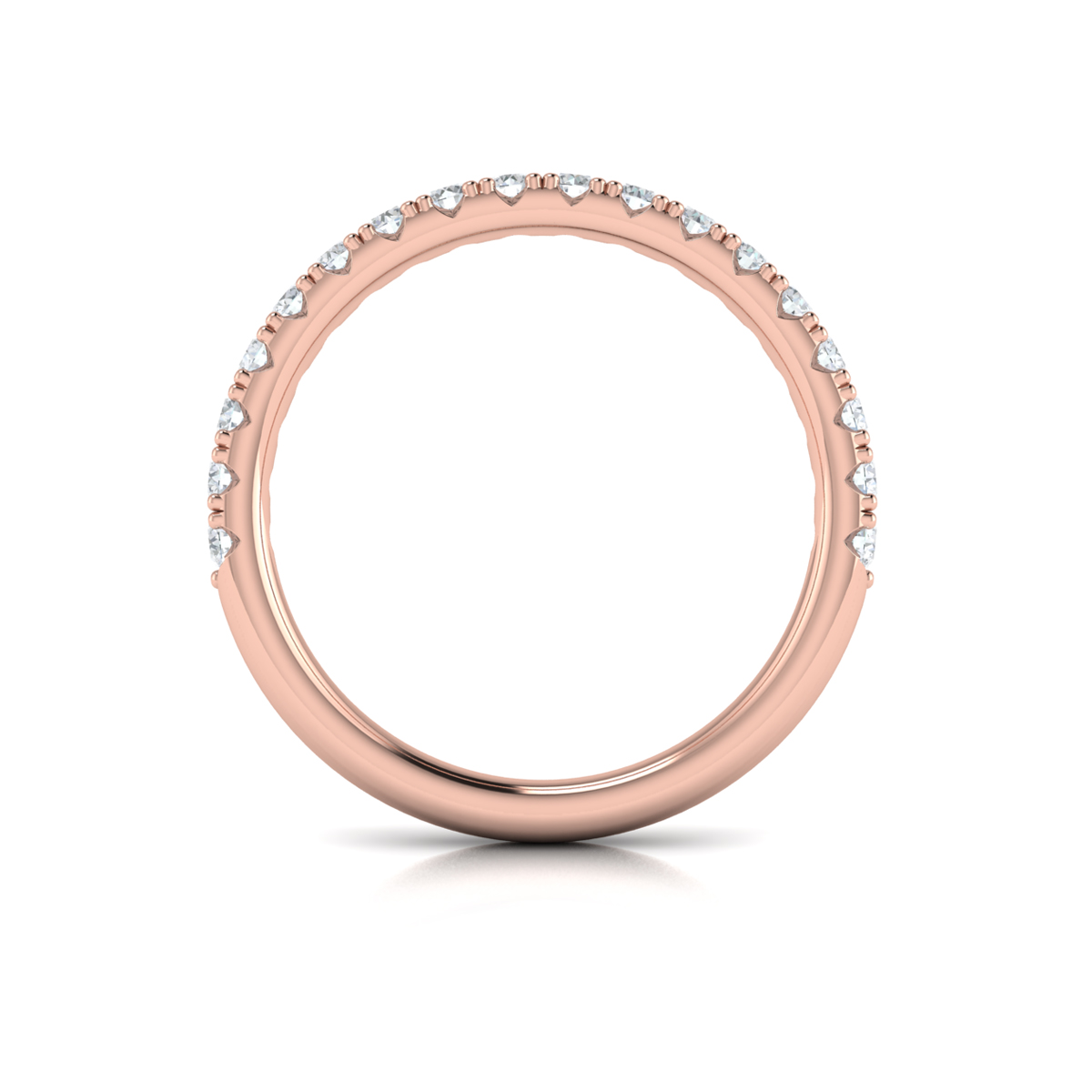 Matching Band for Harmony Trio Halo Engagement Ring