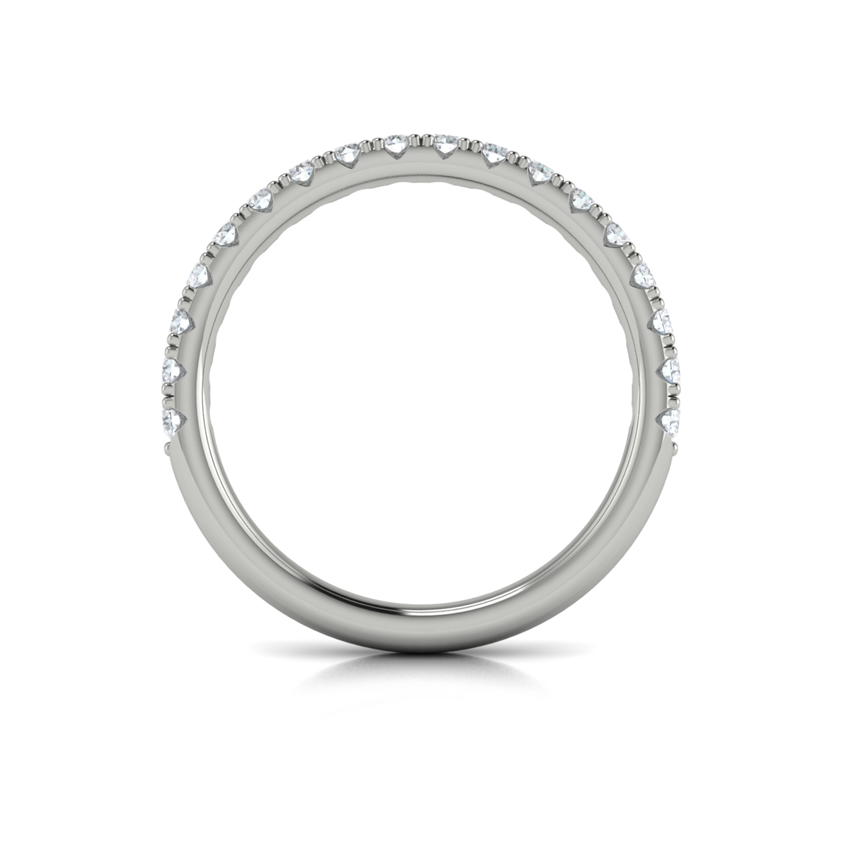 Matching Band for Harmony Trio Halo Engagement Ring