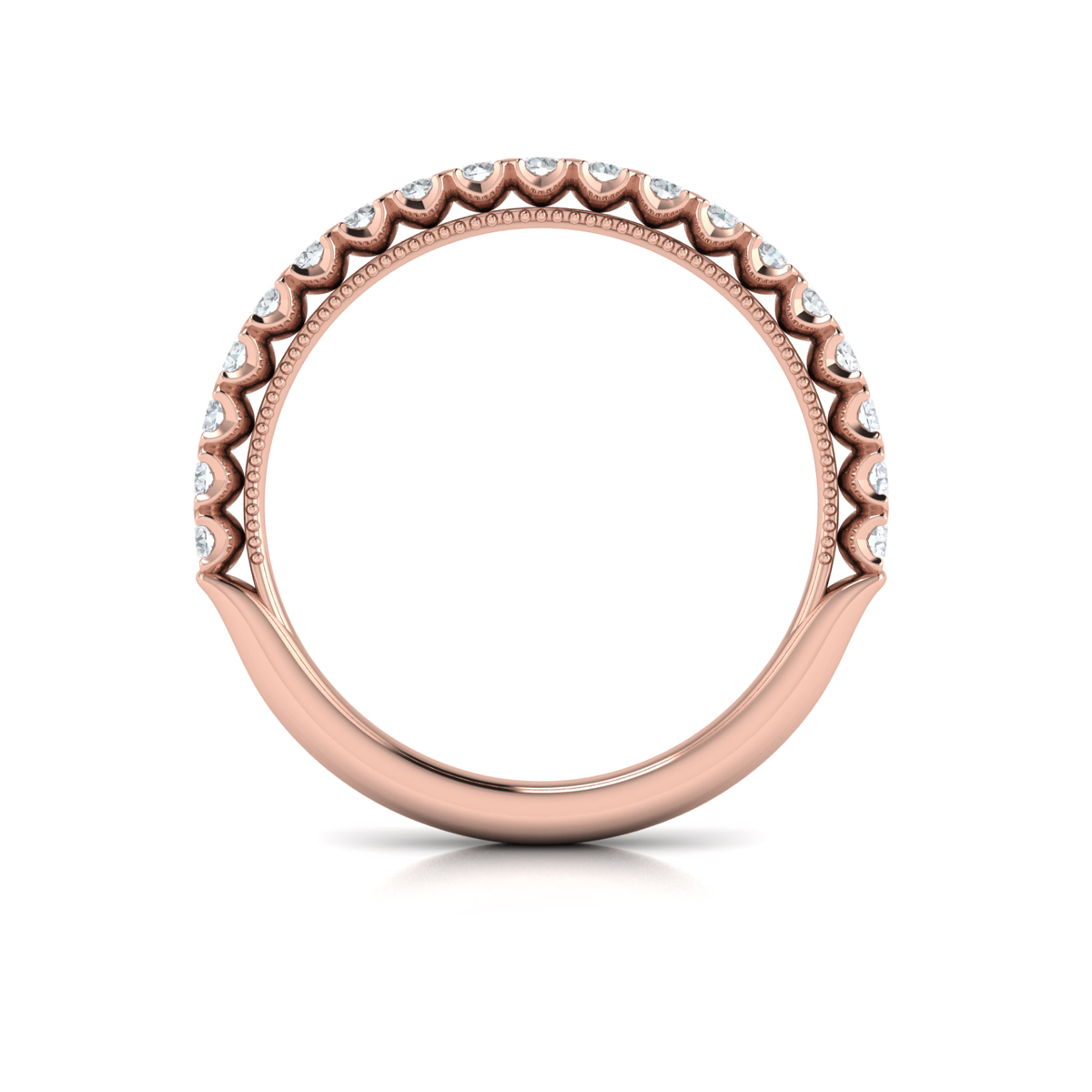 Matching Band for Timeless Pear Halo Engagement Ring