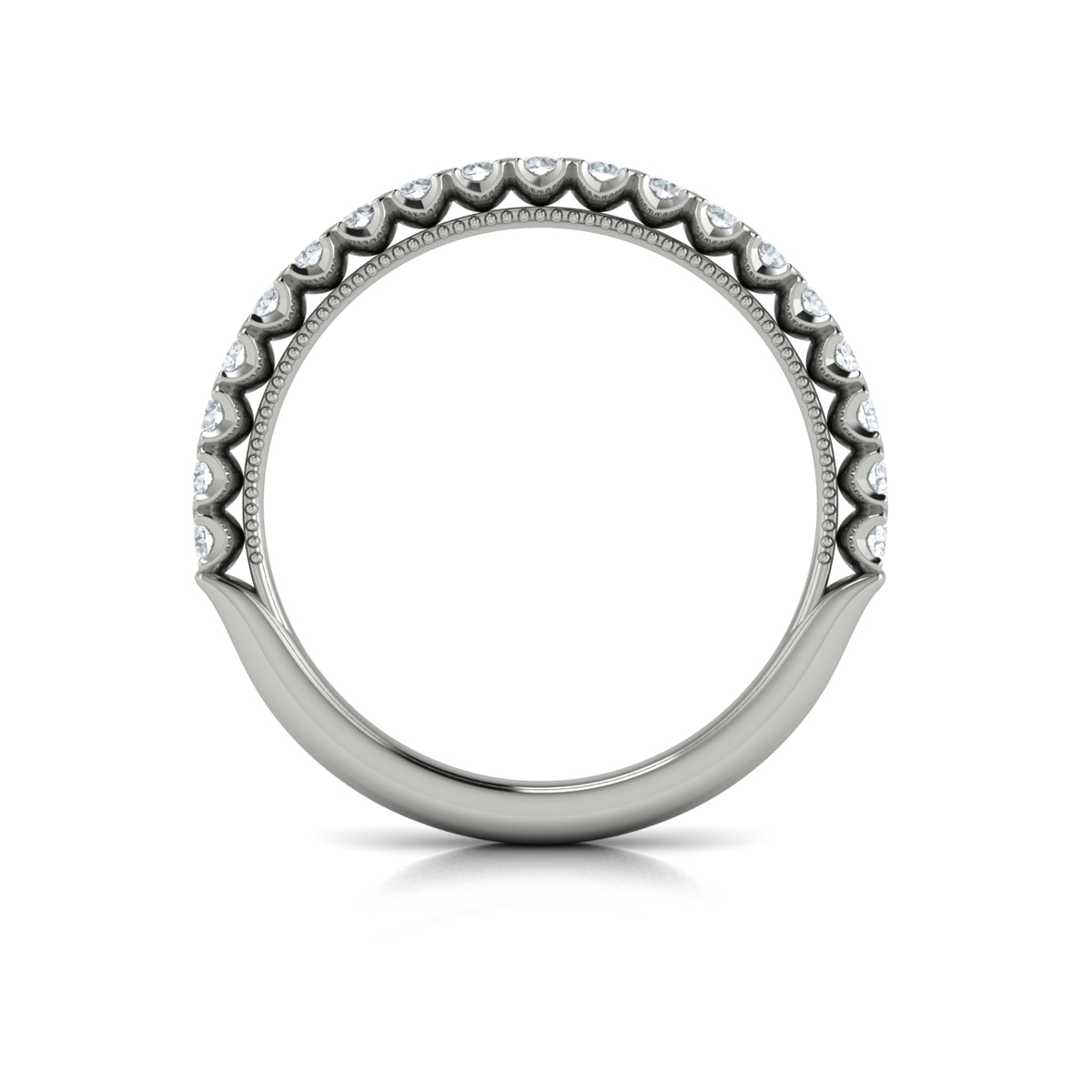 Matching Band for Timeless Pear Halo Engagement Ring