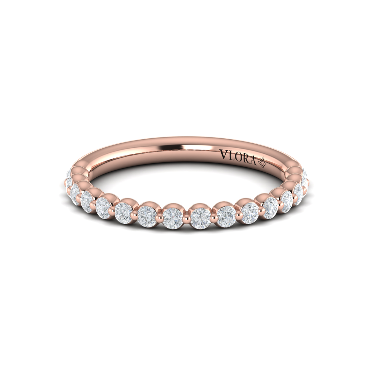Matching Band for Floating Halo Oval Engagement Ring