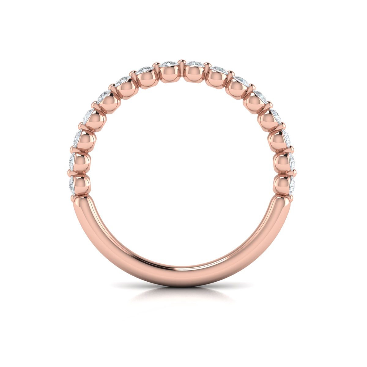 Matching Band for Floating Halo Oval Engagement Ring