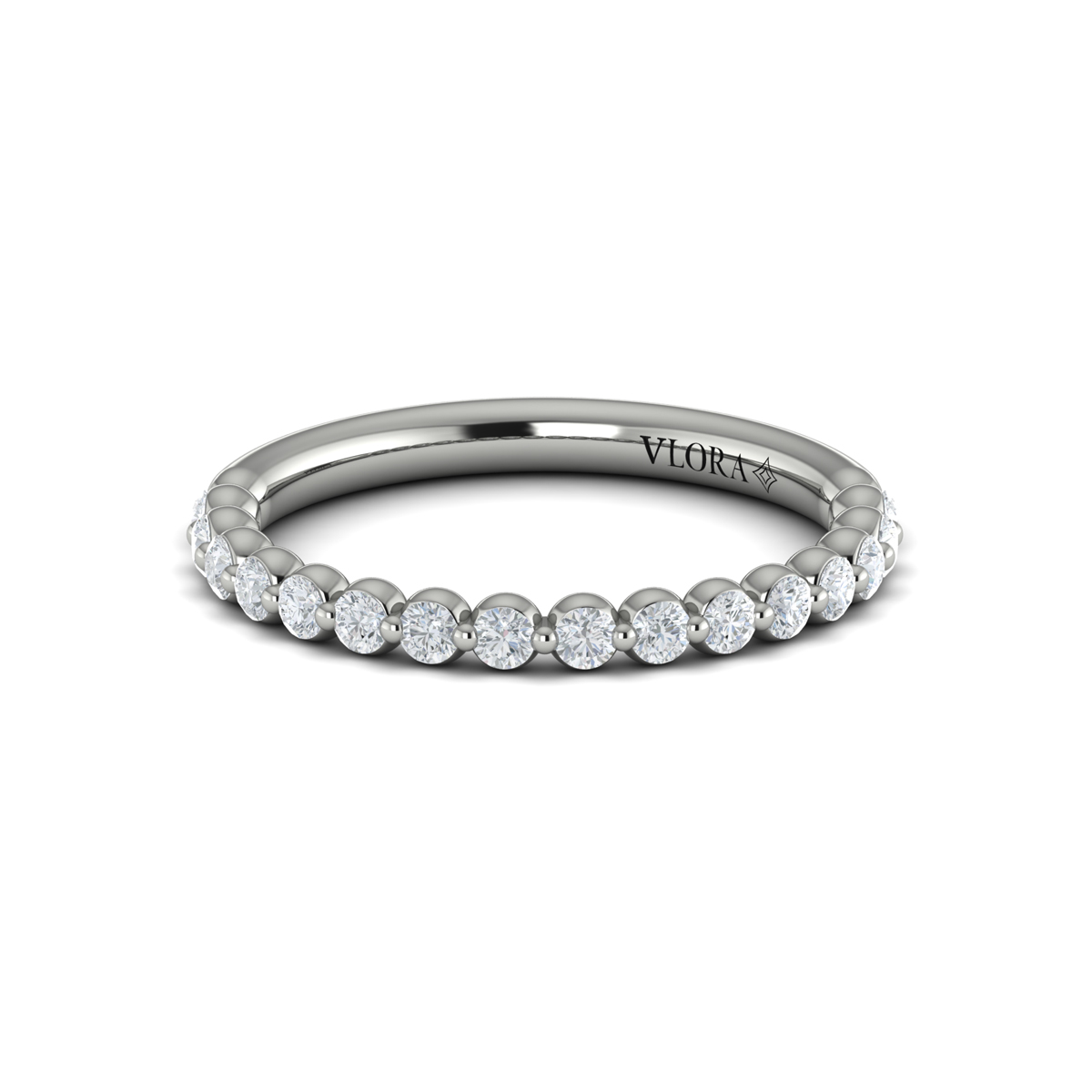 Matching Band for Floating Halo Oval Engagement Ring
