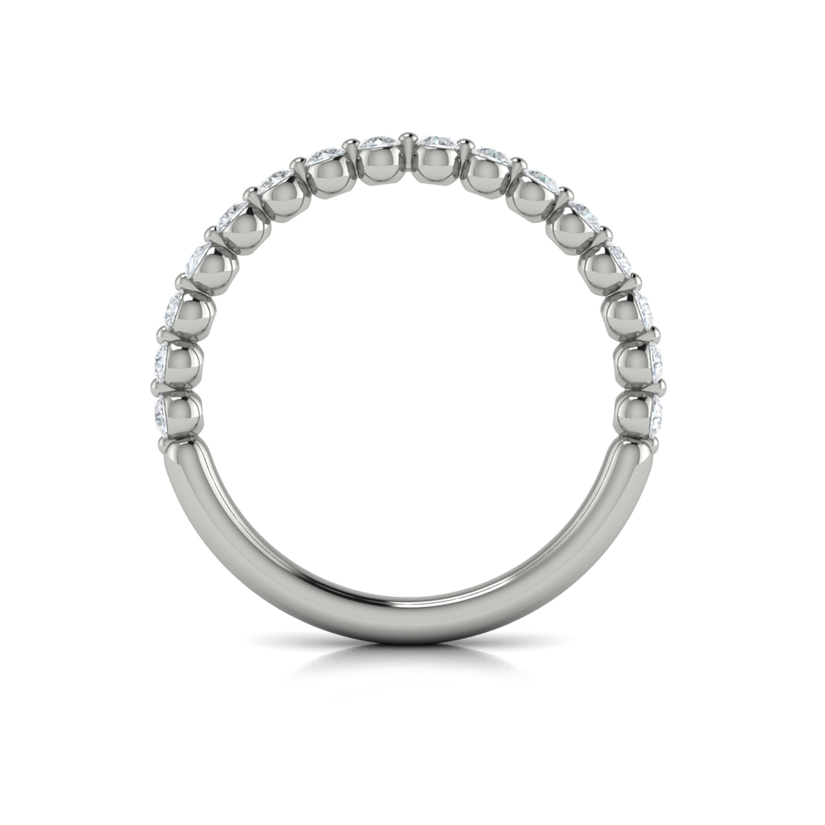 Matching Band for Floating Halo Oval Engagement Ring