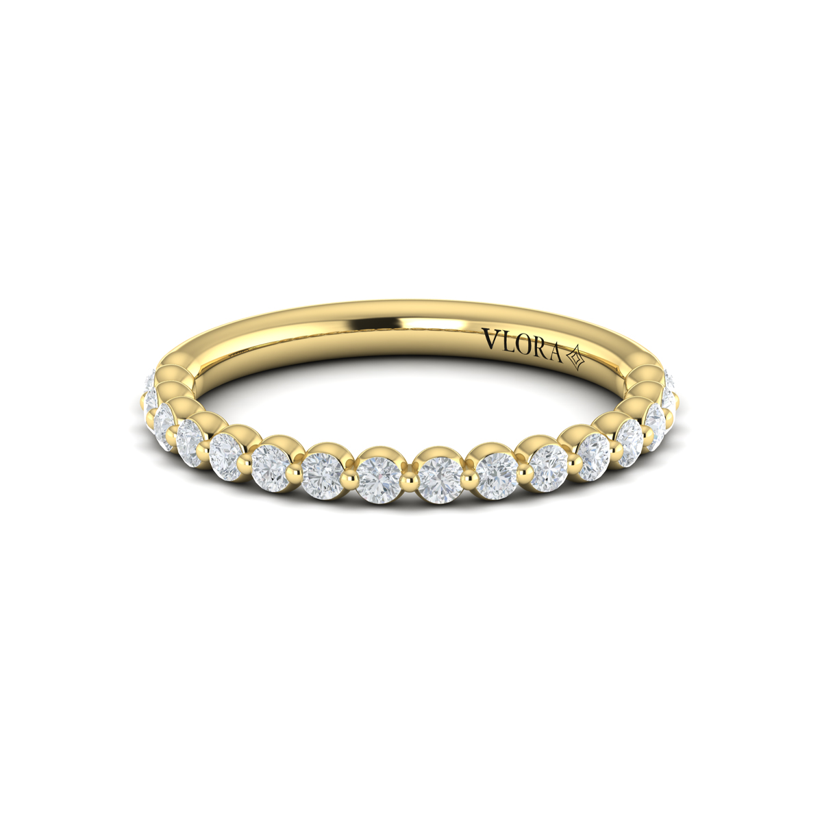 Matching Band for Floating Halo Oval Engagement Ring
