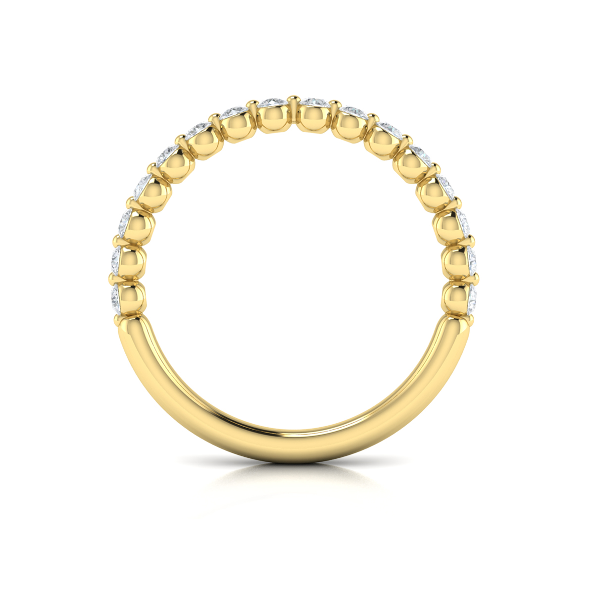 Matching Band for Floating Halo Oval Engagement Ring