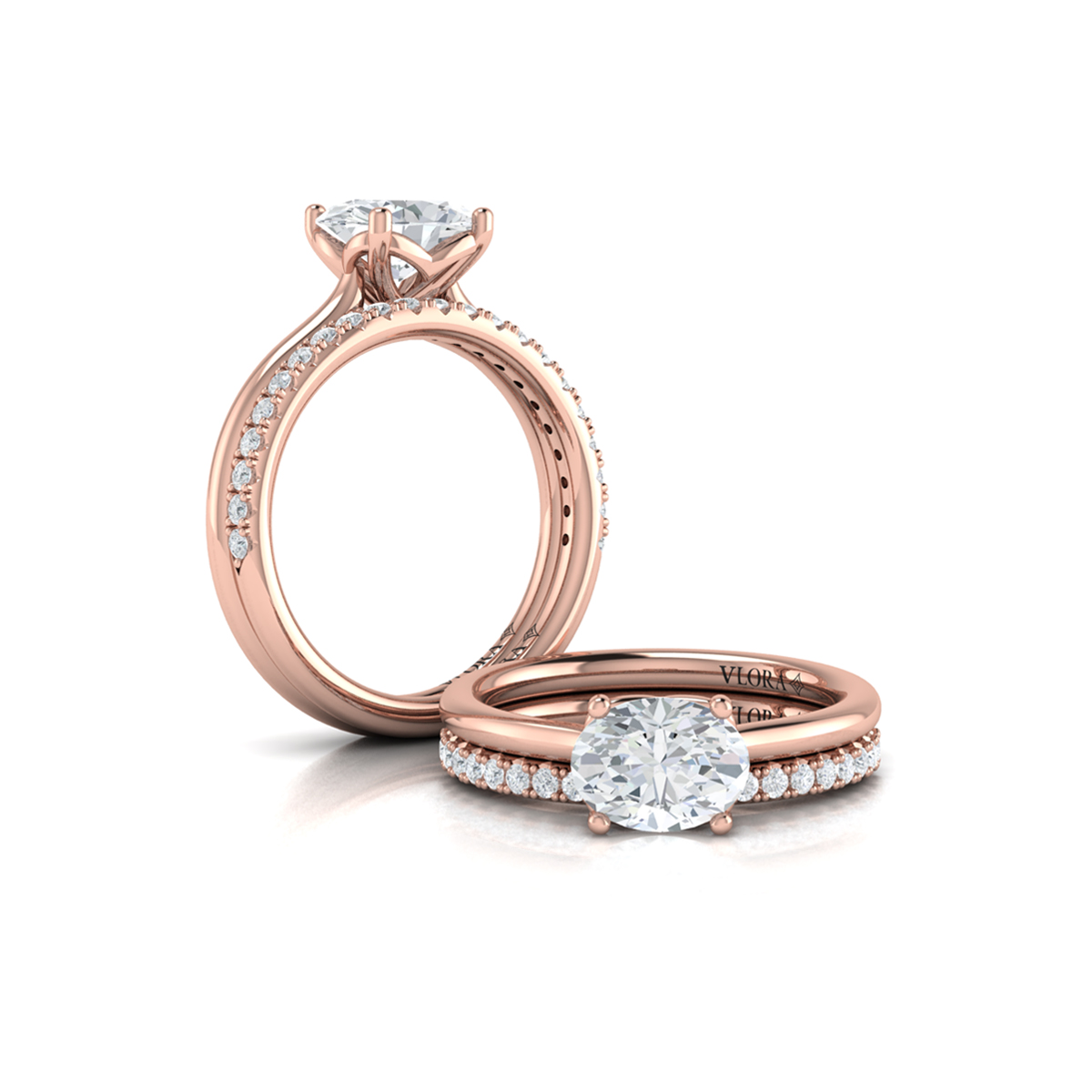 Matching Band for Horizon Oval Solitaire Engagement Ring