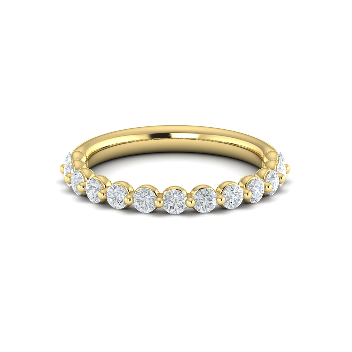 Matching Band for Classic Oval Engagement Ring with Floating Diamond Band