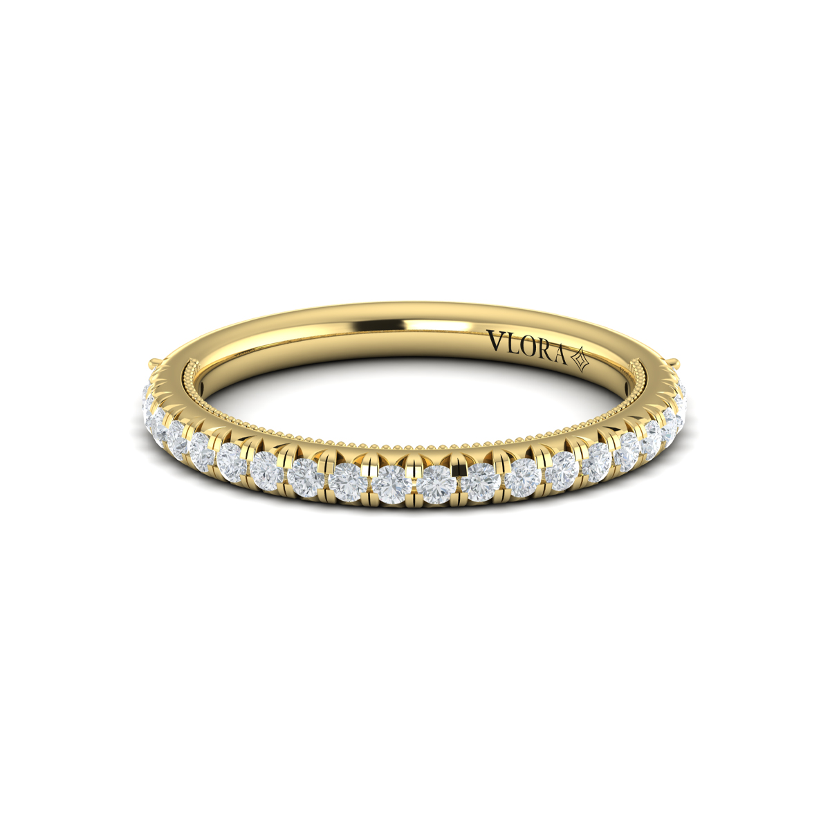Matching Band for Classic French Pave Engagement Ring