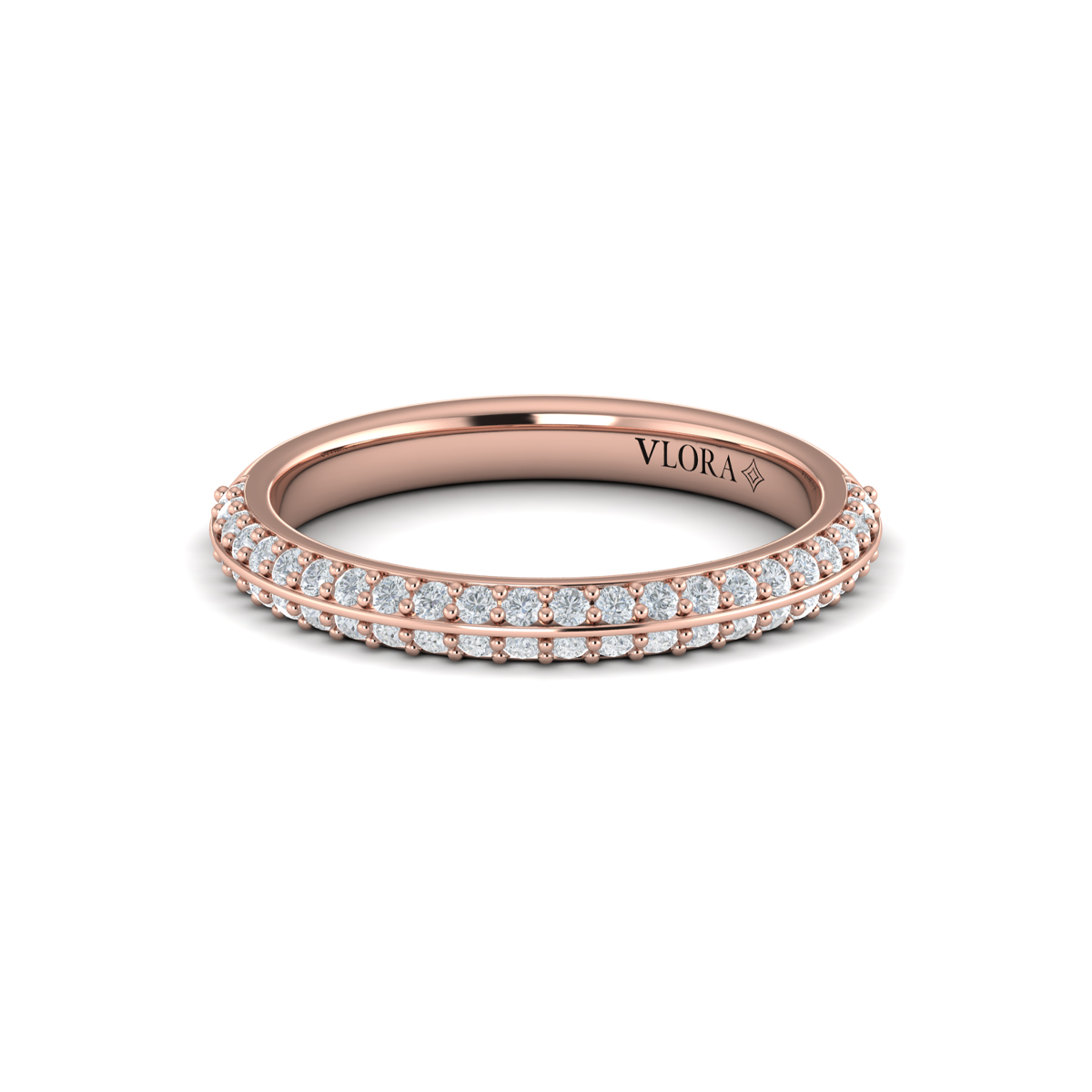 Matching Band for Harmony Hidden Halo Engagement Ring