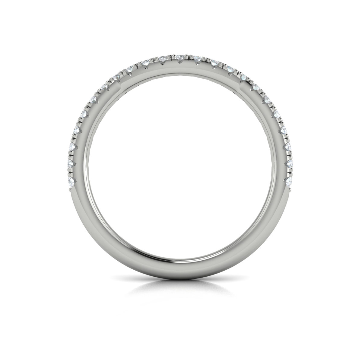 Woven Pave Matching Wedding Band