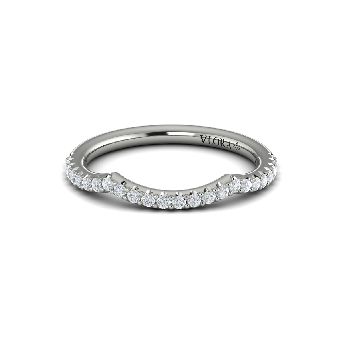 Woven Pave Matching Wedding Band