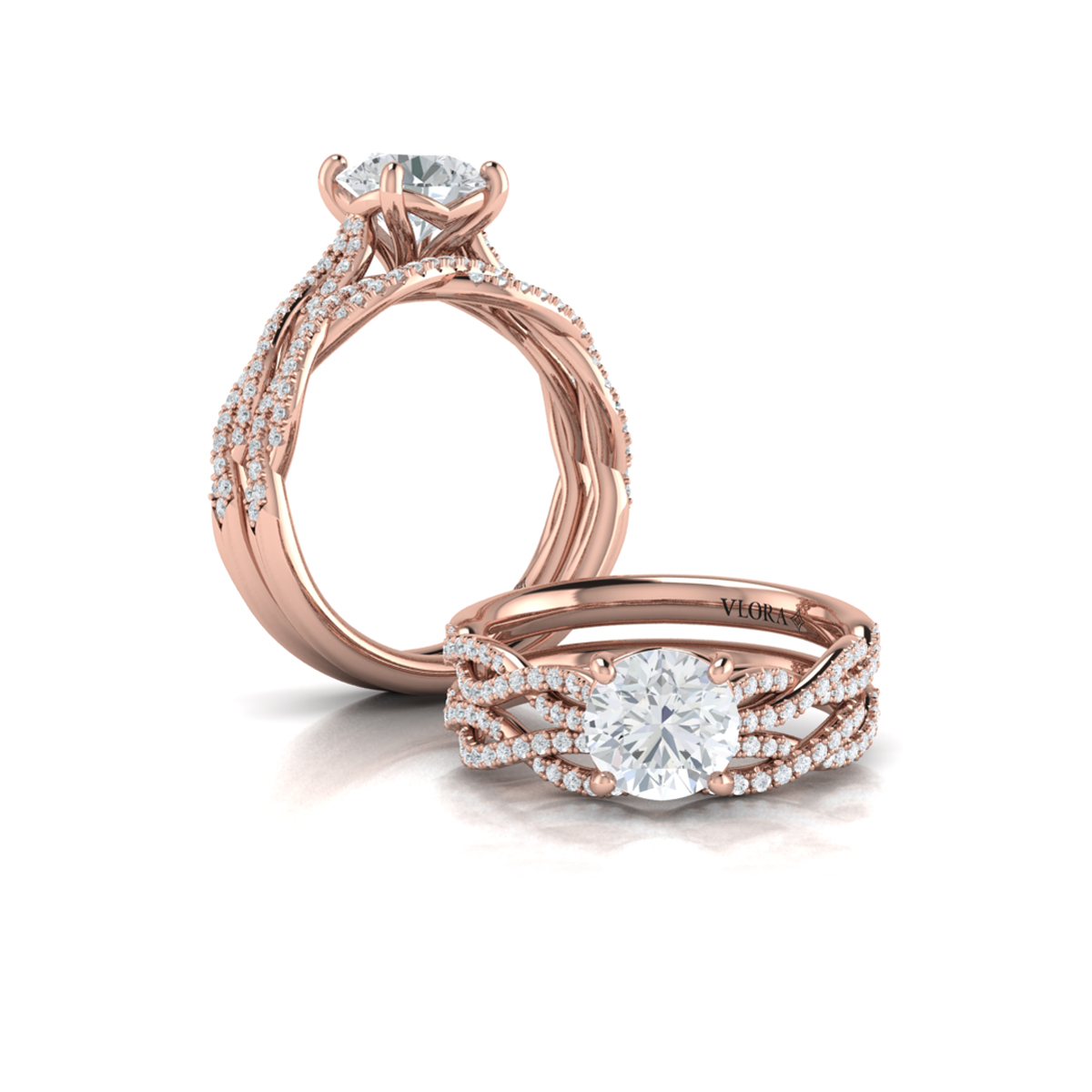 Matching Band for Woven Strands Engagement Ring