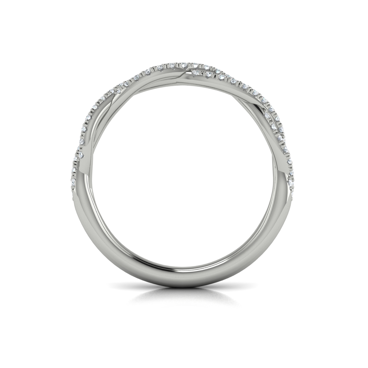 Matching Band for Woven Strands Engagement Ring