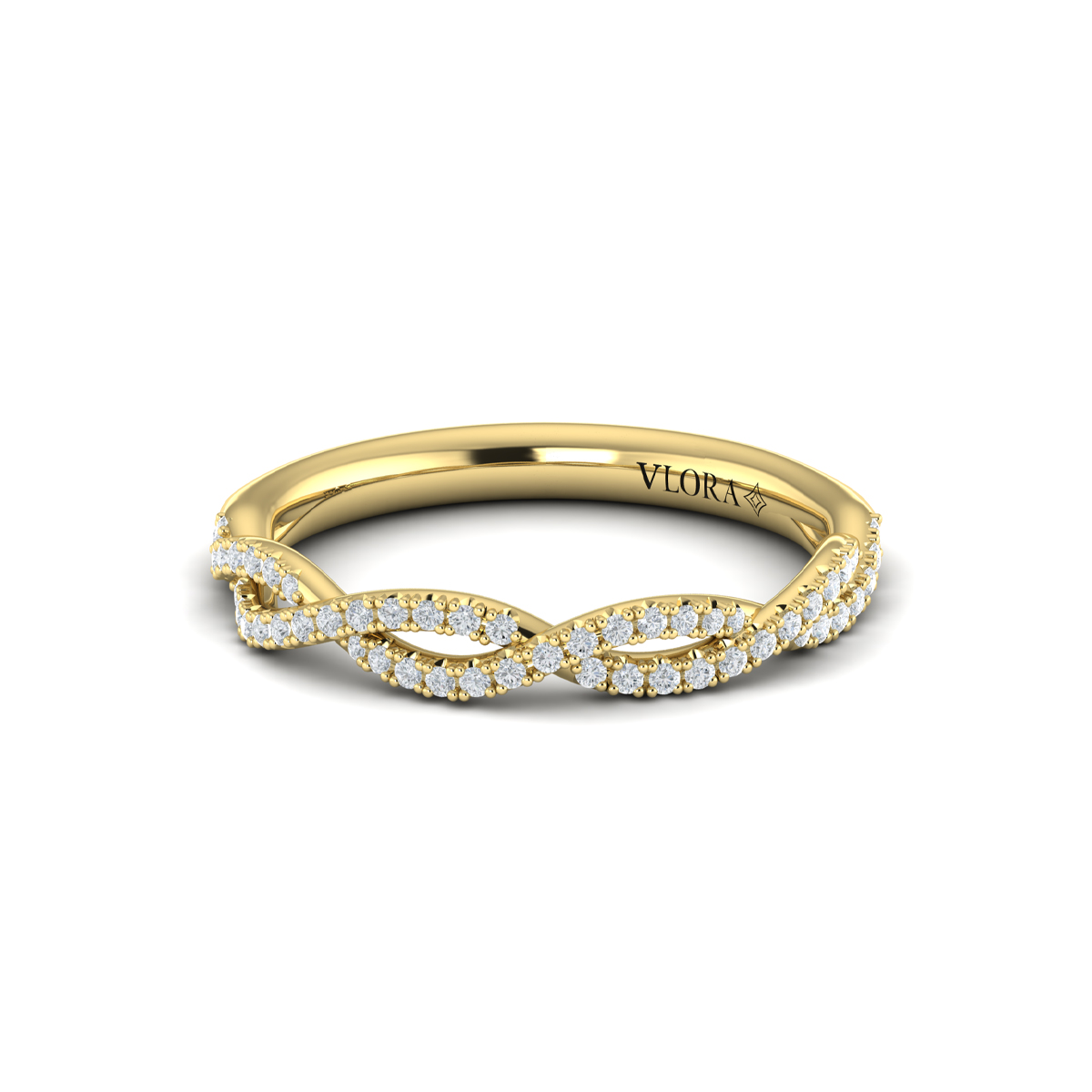 Matching Band for Woven Strands Engagement Ring