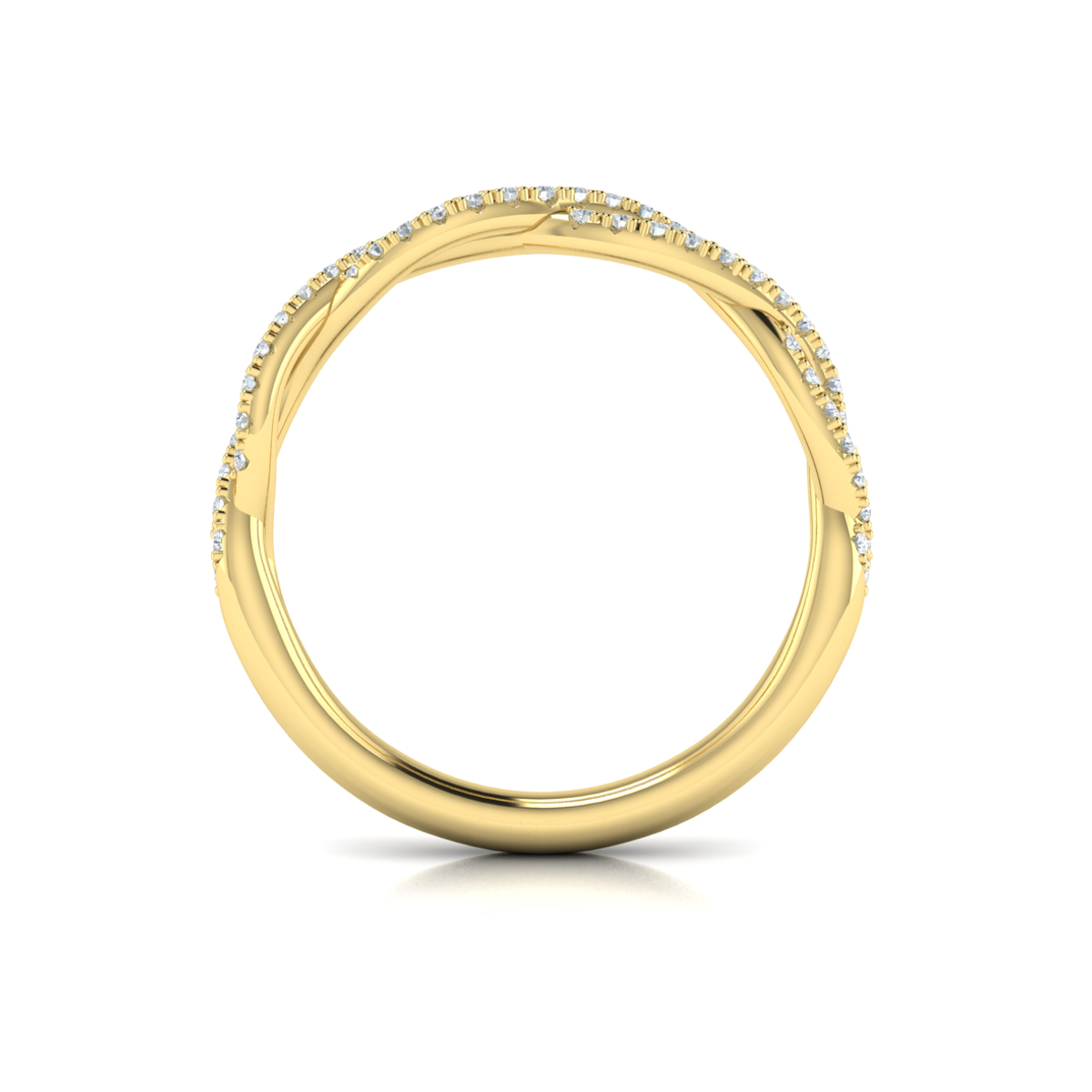 Matching Band for Woven Strands Engagement Ring