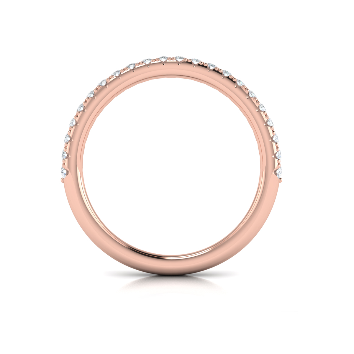 Matching Band for Entwined Round Diamond Engagement Ring