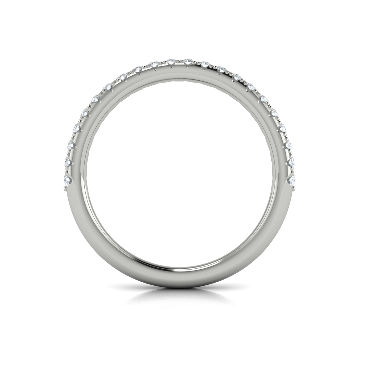 Matching Band for Entwined Round Diamond Engagement Ring