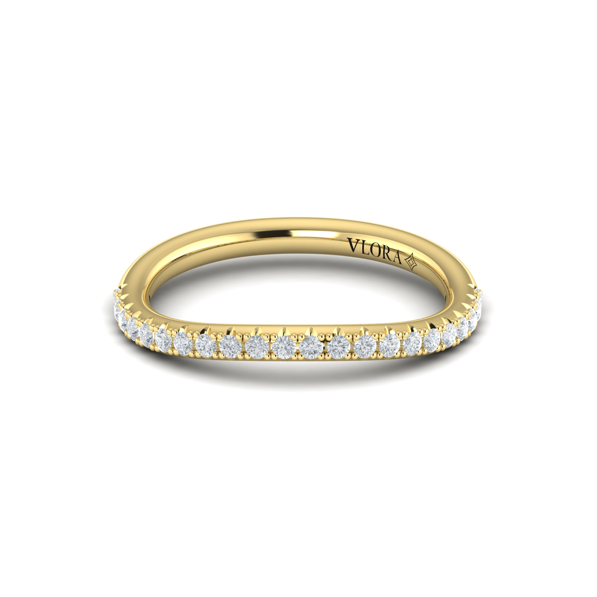 Matching Band for Entwined Round Diamond Engagement Ring