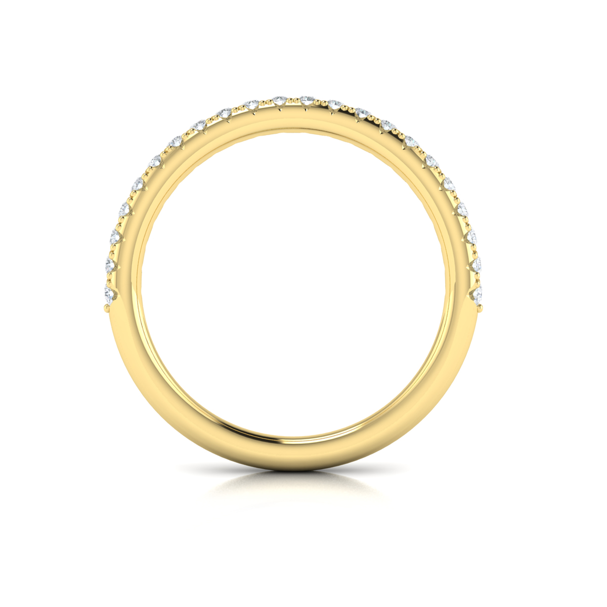 Matching Band for Entwined Round Diamond Engagement Ring