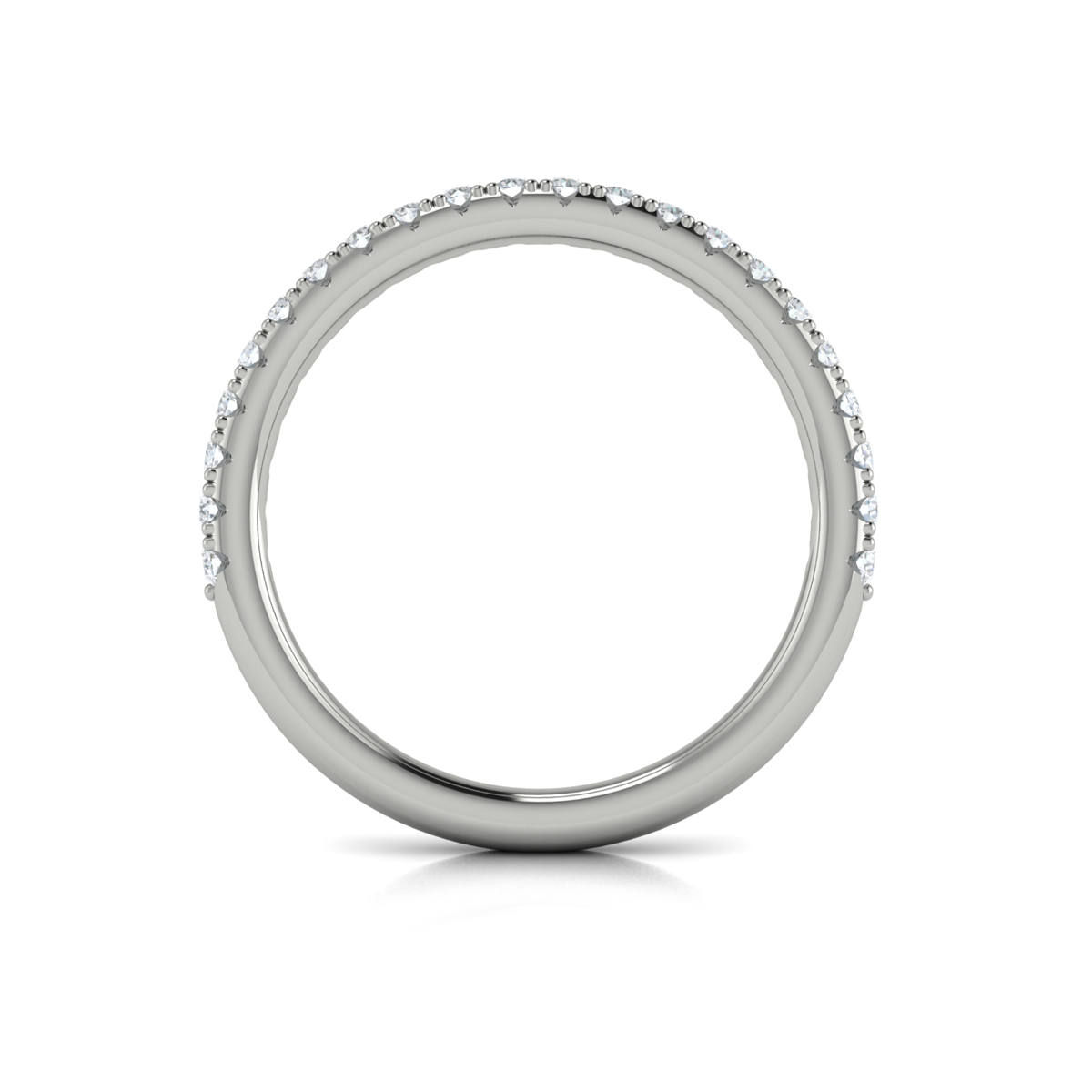 Matching Band for Bold Cathedral Oval Diamond Engagement Ring