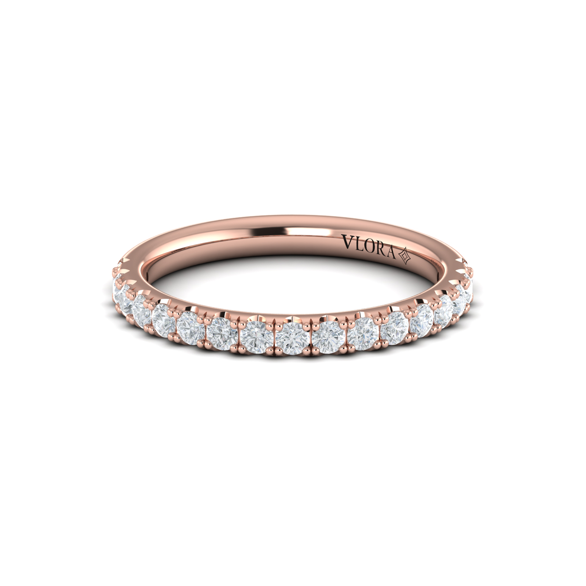 Matching Band for Bold Cathedral Round Diamond Engagement Ring