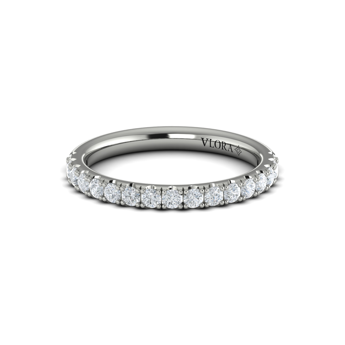 Matching Band for Bold Cathedral Round Diamond Engagement Ring
