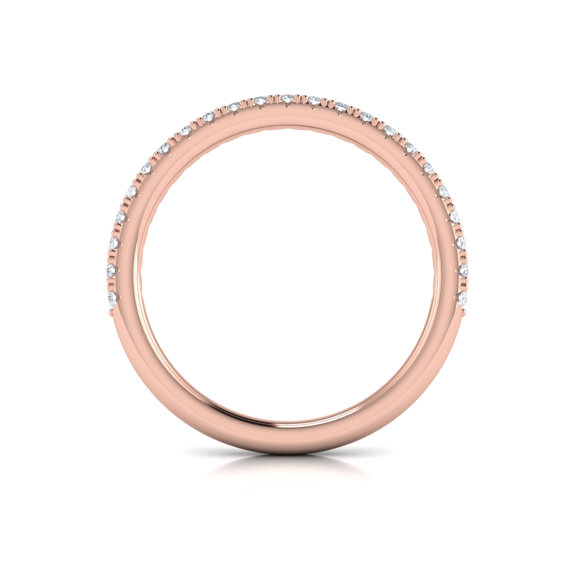 Matching Band for Opulent Oval Halo Engagement Ring